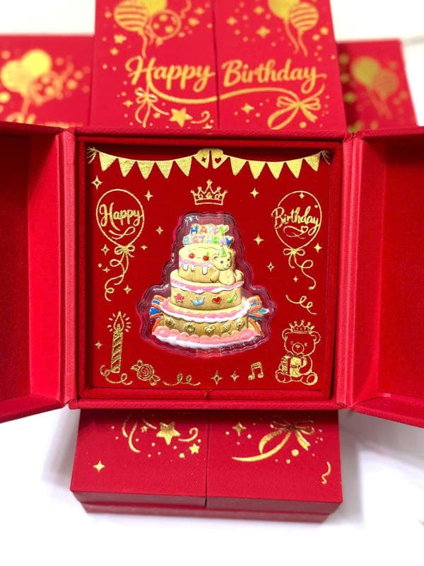 BÁNH SINH NHẬT KÈM HỘP NHUNG ĐỎ
